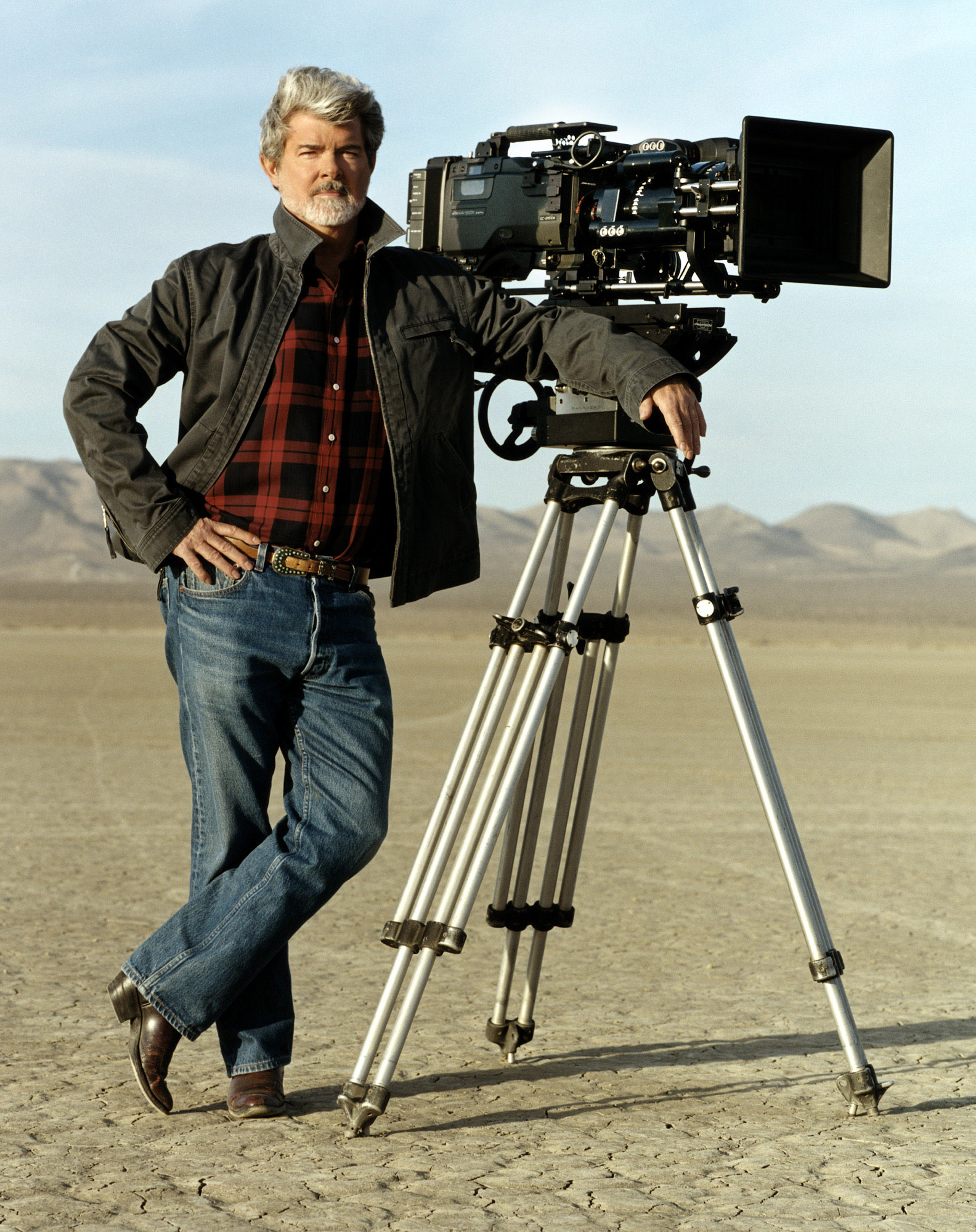 used to shoot, 'Star Wars: Episode II Attack of the Clones,' on the set of the film.    Lucas shot the entire film using digital cameras and hoped to have the film shown with digital projectors in theaters. 
